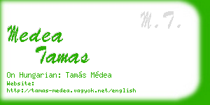medea tamas business card