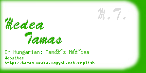 medea tamas business card